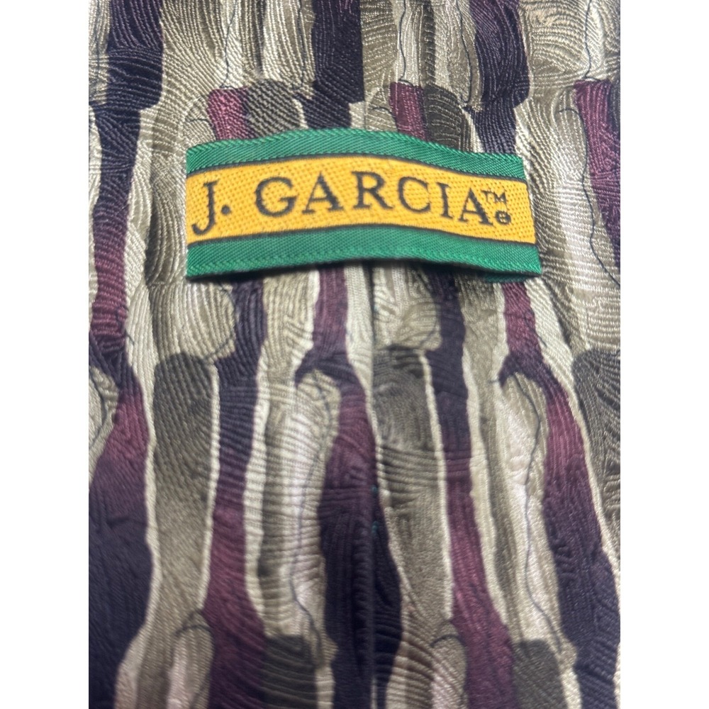 Jerome J. Garcia Silk Necktie Abstract Art to Wear Designer Courtyard Perform - Picture 5 of 5